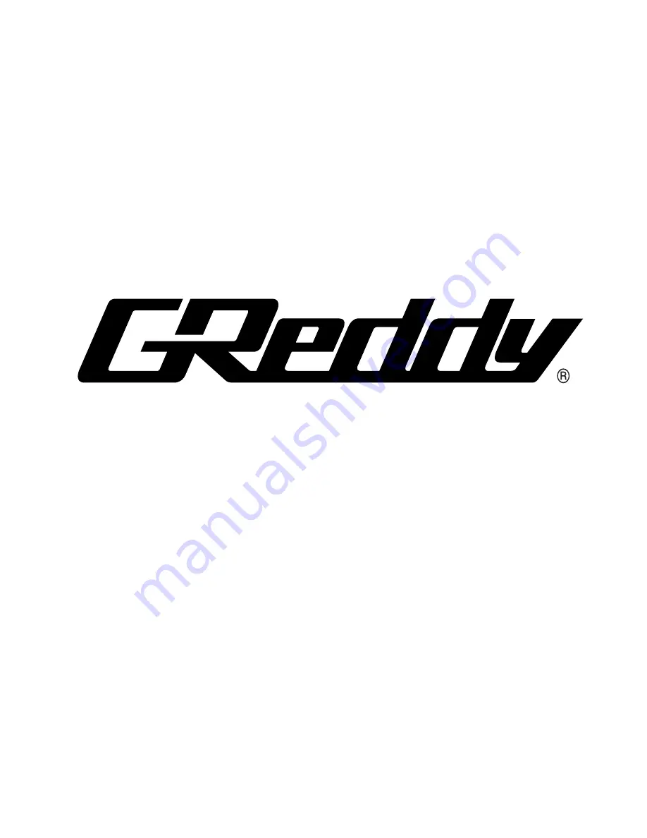 GReddy 12559101 Instruction Manual Download Page 12