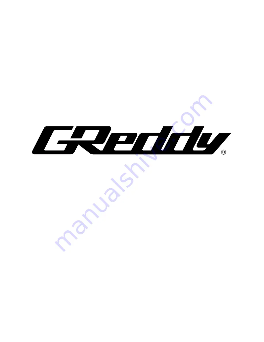 GReddy 12569001 Instruction Manual Download Page 12