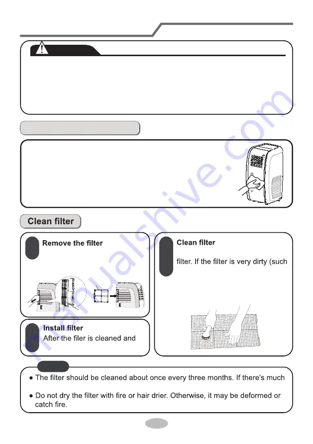 Gree GPC12AJ-K3NNA1D Owner'S Manual Download Page 16