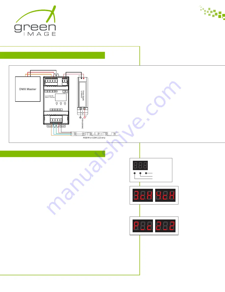 Green image GC-2103DMX-DIN Manual Download Page 2