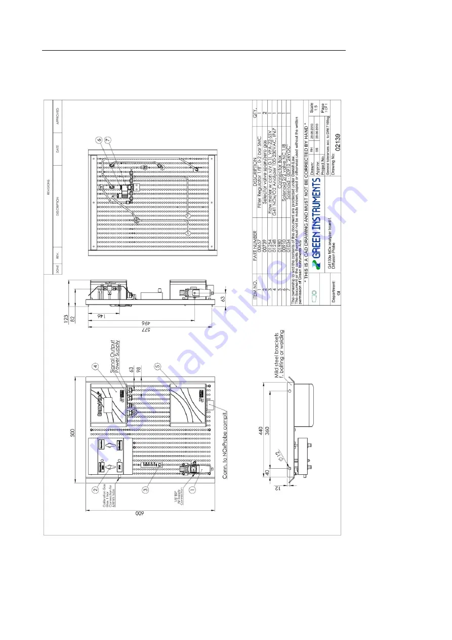 GREEN INSTRUMENTS G4130 NOX/O2 Скачать руководство пользователя страница 17