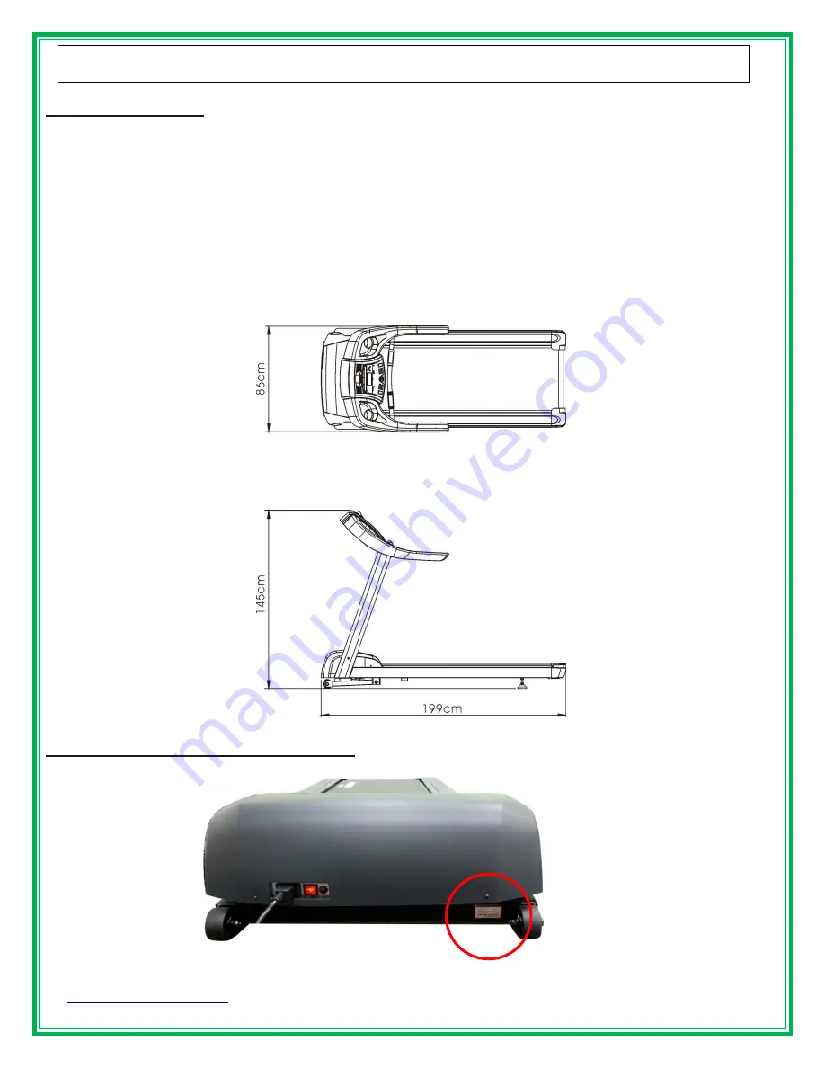 GREEN SERIES FITNESS CIR-TM6000AC-G1 Owner'S Manual Download Page 10