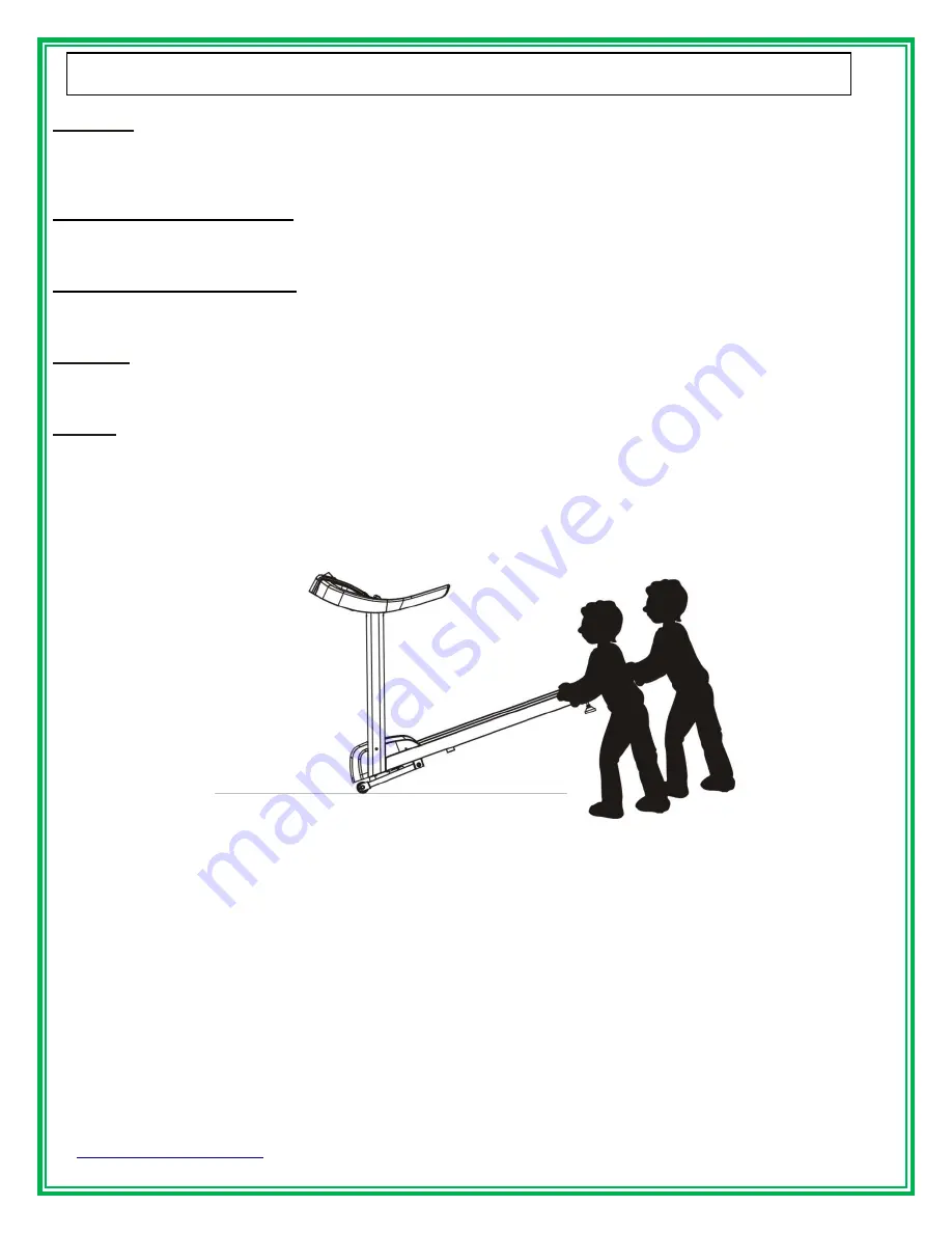 GREEN SERIES FITNESS CIR-TM6000AC-G1 Owner'S Manual Download Page 38