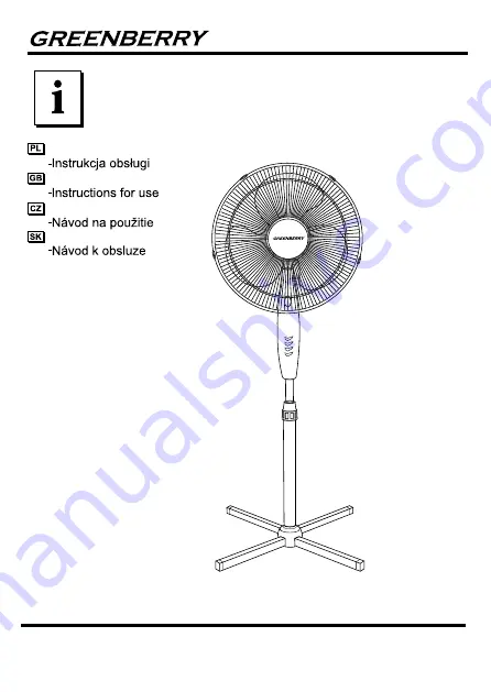 Greenberry 14806 Instructions For Use Manual Download Page 1