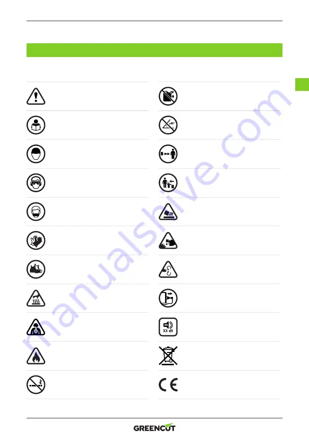 Greencut GLM880X Instruction Manual Download Page 103