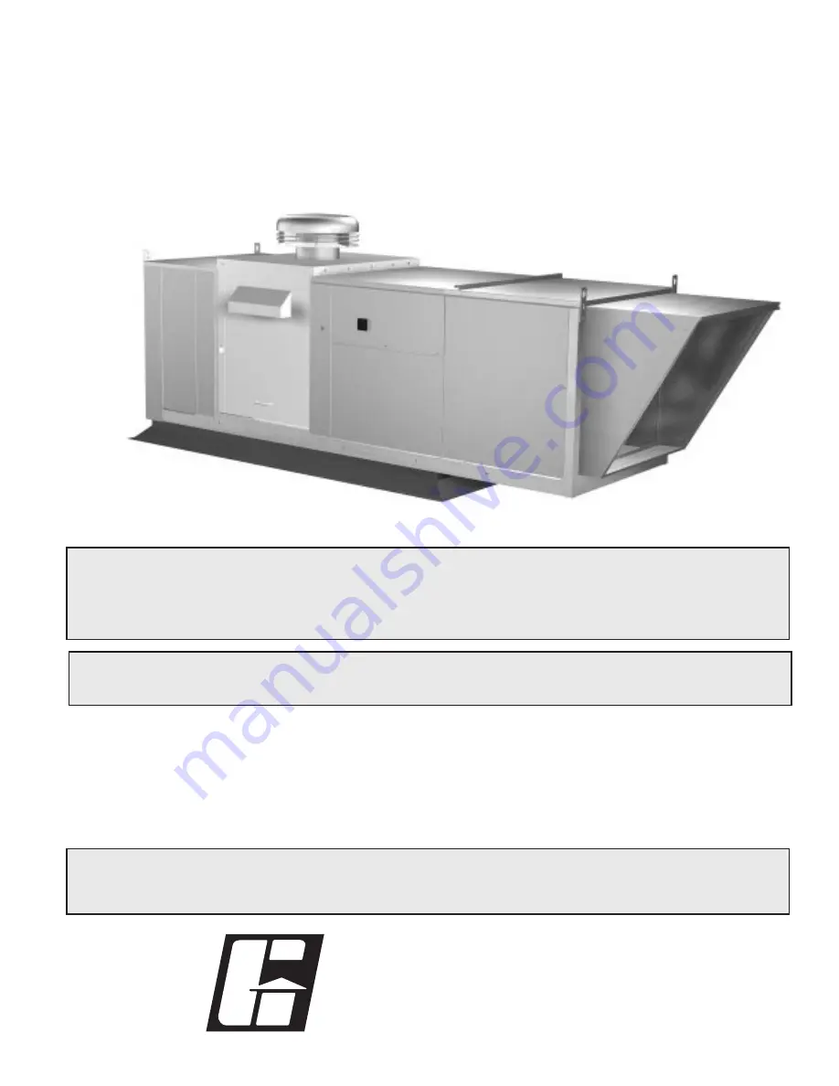 Greenheck IG-100 Installation, Operation And Maintenance Manual Download Page 1