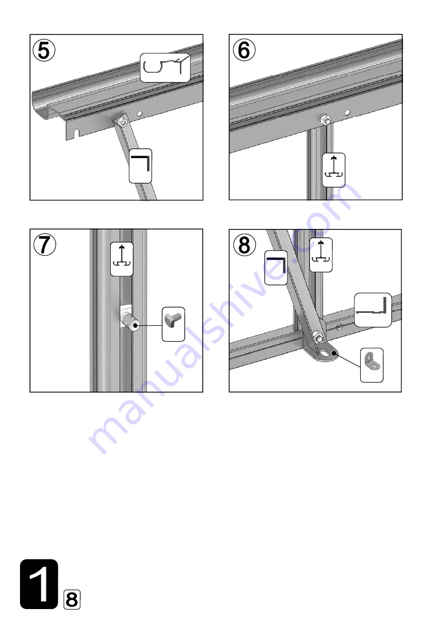 Greenhouse People HE-NAS EXT8 Assembly Instructions Manual Download Page 8