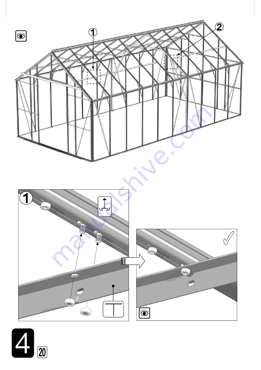 Greenhouse People HE-NAS EXT8 Assembly Instructions Manual Download Page 22