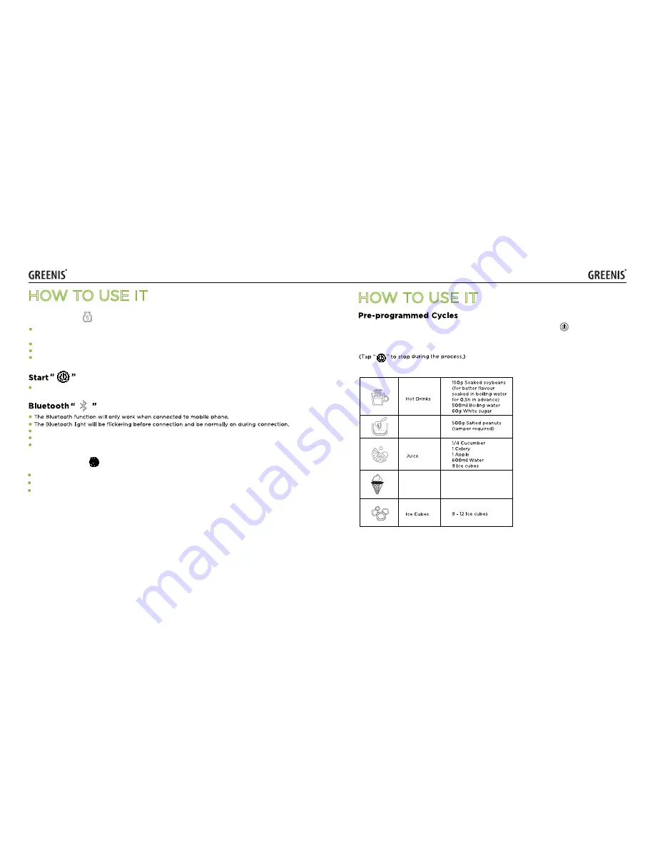 GREENIS FGR-8840-1 User Manual Download Page 5