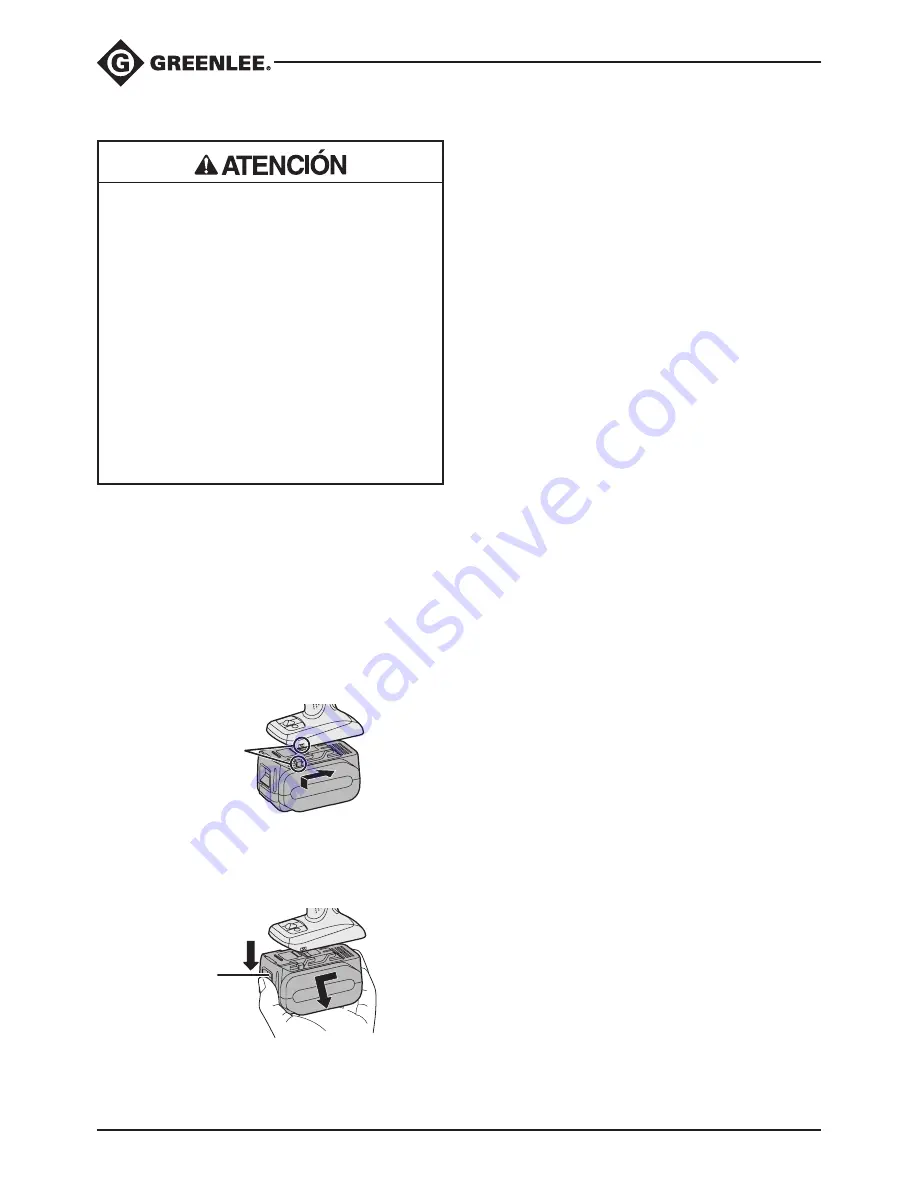 Greenlee 21.6V Instruction Manual Download Page 38