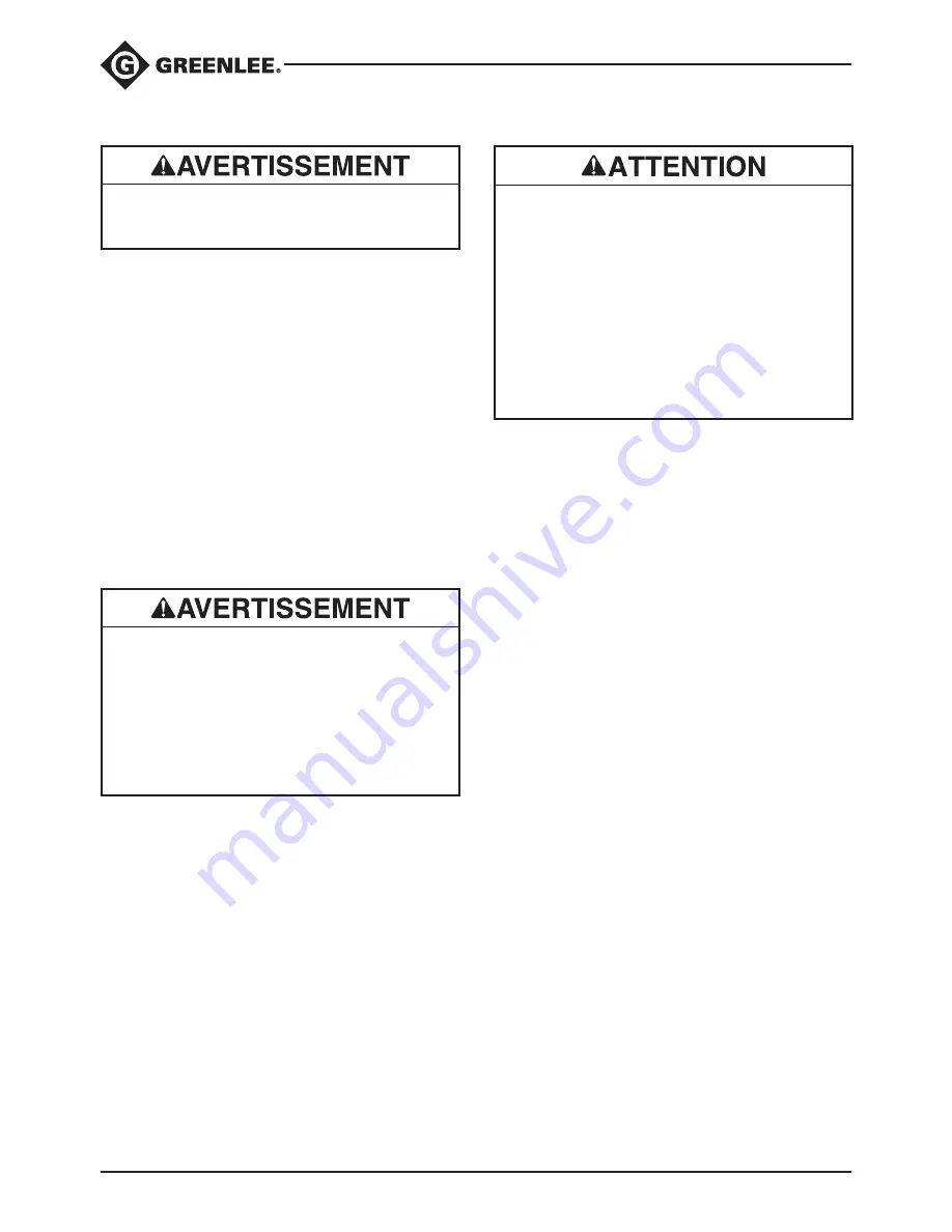 Greenlee 21.6V Instruction Manual Download Page 64