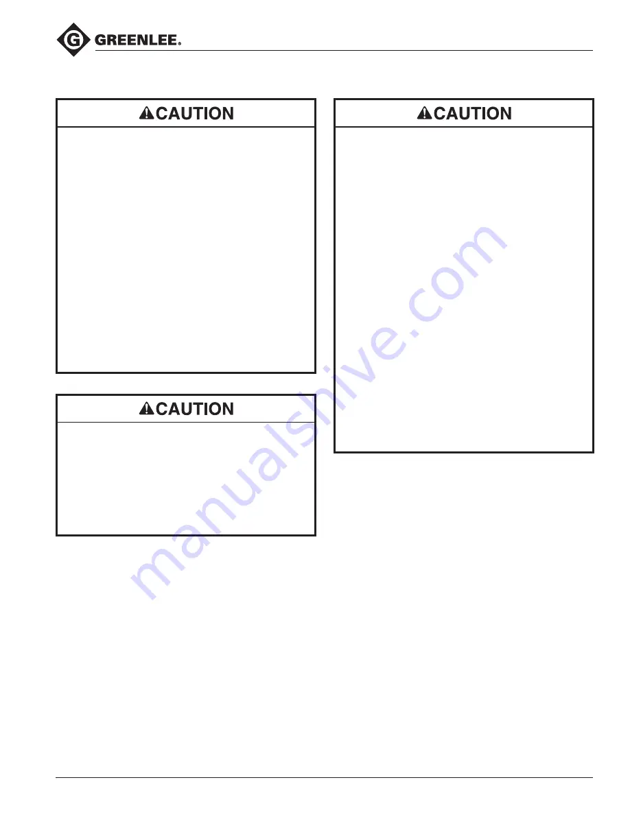 Greenlee 855GX Instruction Manual Download Page 5