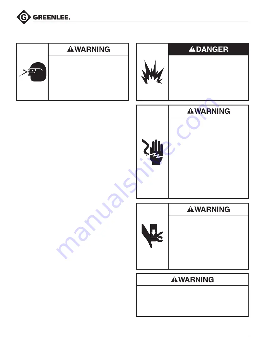 Greenlee 855GX Instruction Manual Download Page 10