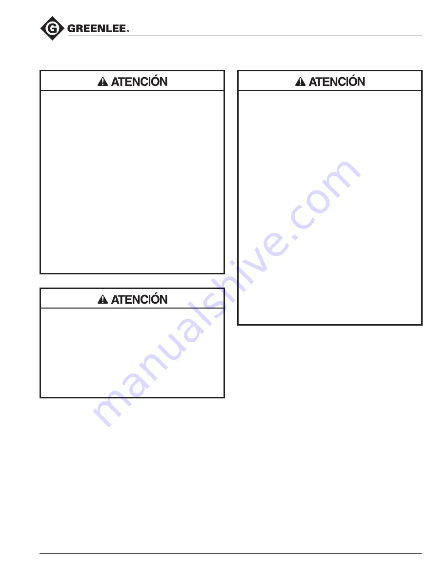 Greenlee 855GX Instruction Manual Download Page 37