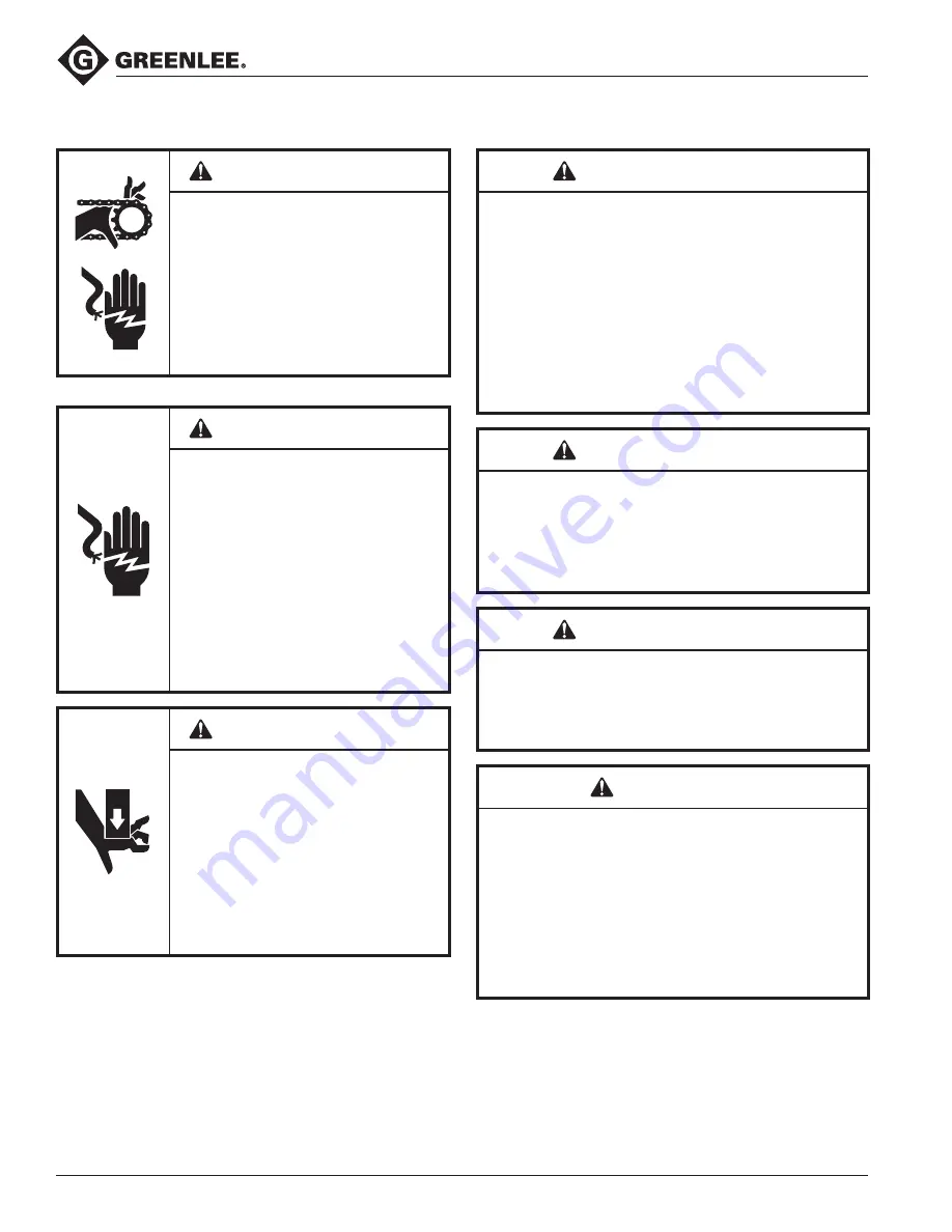 Greenlee 855GX Instruction Manual Download Page 68