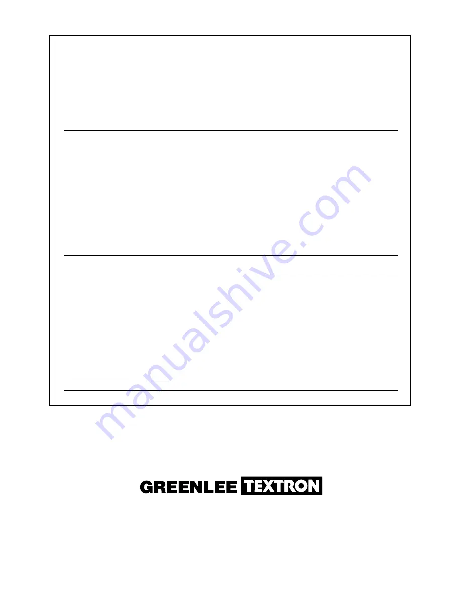 Greenlee BLL-200 Instruction Manual Download Page 56