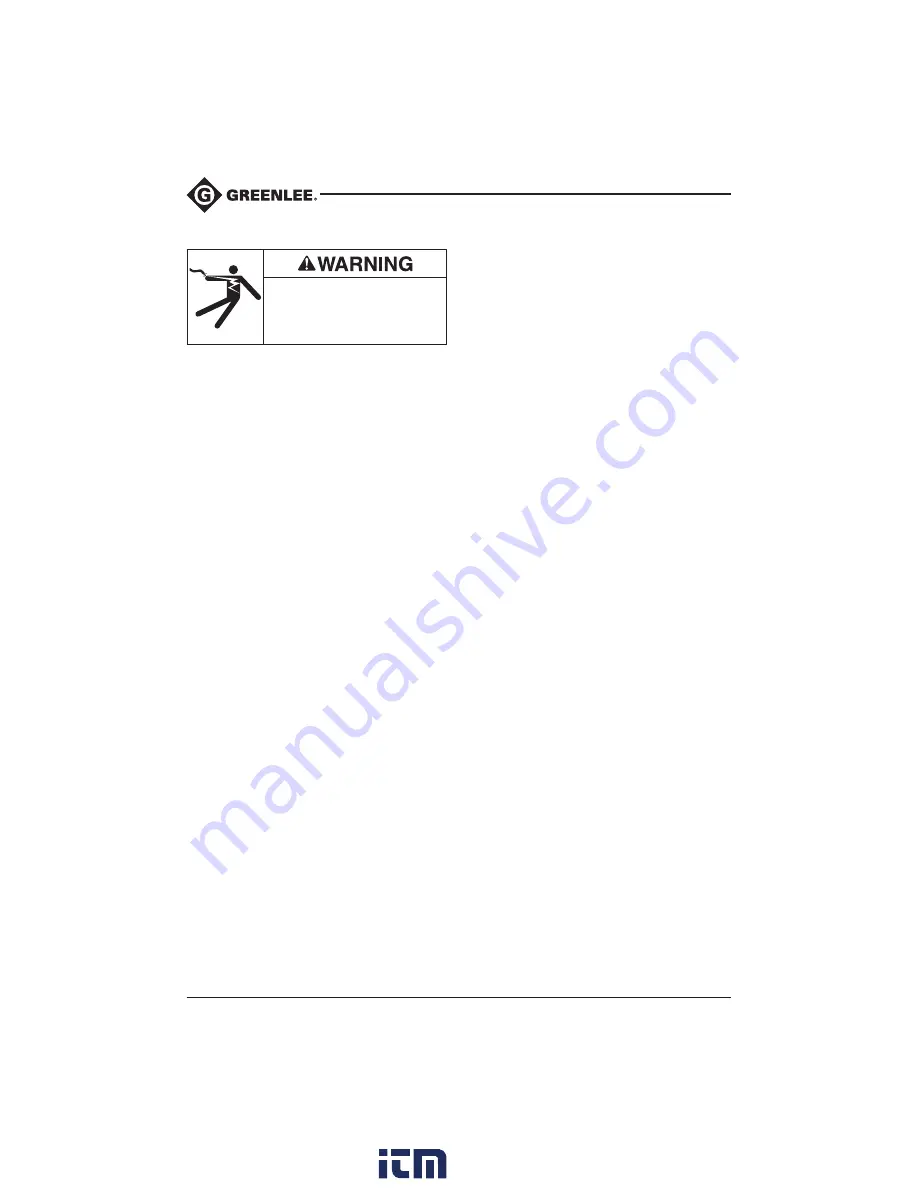 Greenlee CLM-1000 Instruction Manual Download Page 6