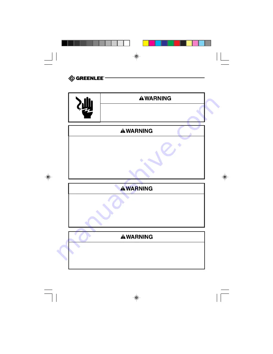 Greenlee CMGL-10 Instruction Manual Download Page 4