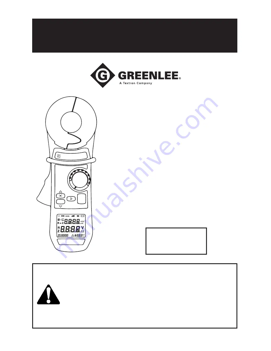 Greenlee CMGRT-100A Instruction Manual Download Page 65