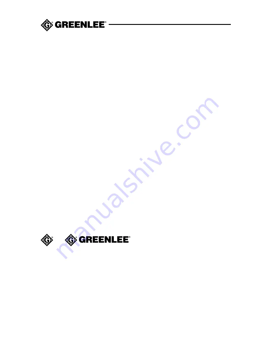 Greenlee CMPL-100-1A Instruction Manual Download Page 2