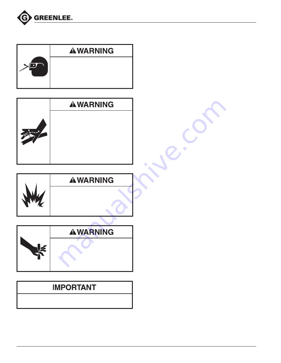 Greenlee EBS12ML Operation Manual Download Page 10