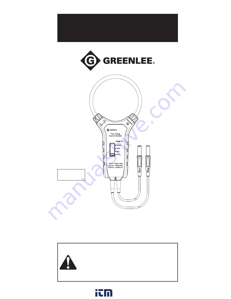 Greenlee FC-110 Скачать руководство пользователя страница 1