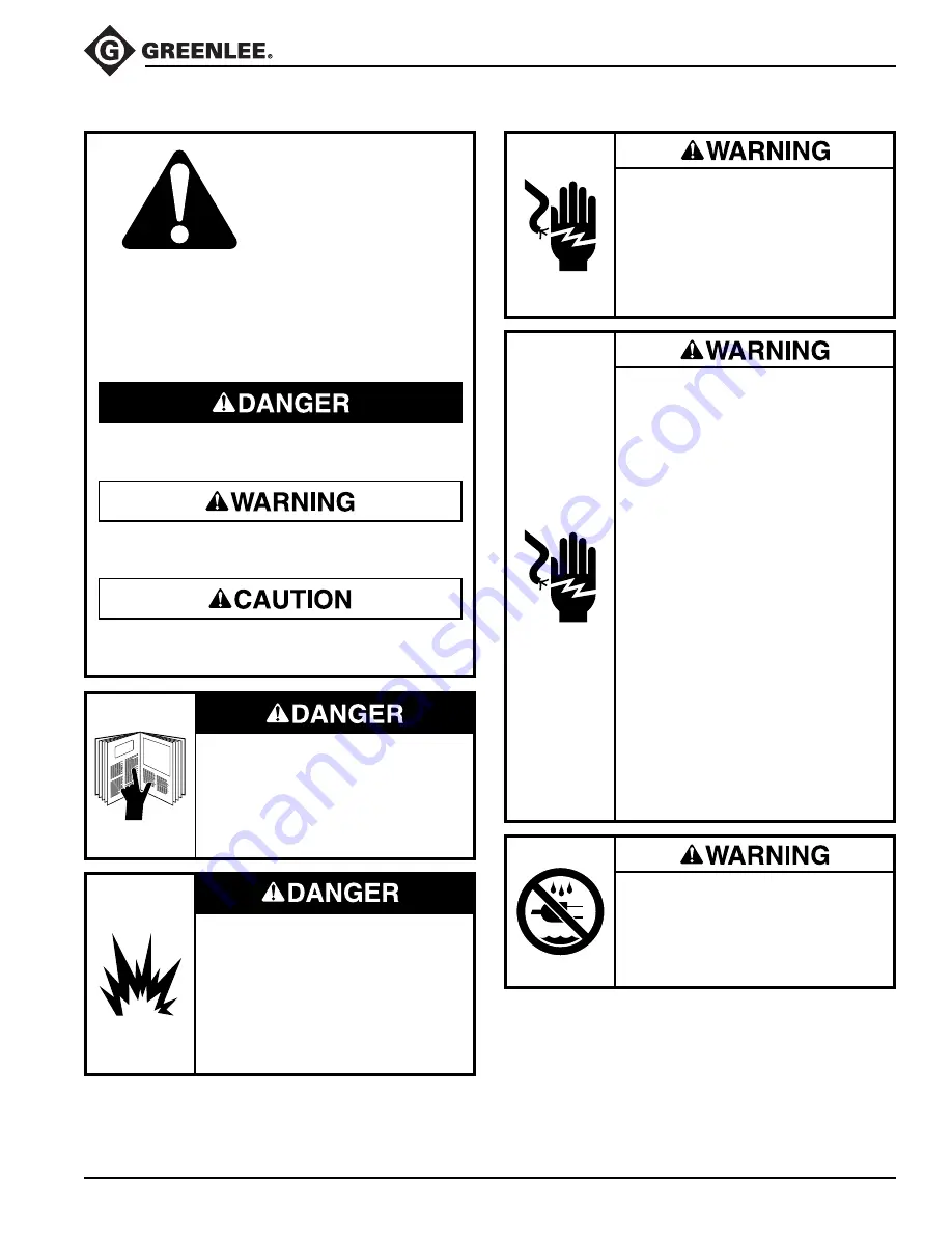 Greenlee GATOR CK1230 Instruction Manual Download Page 3