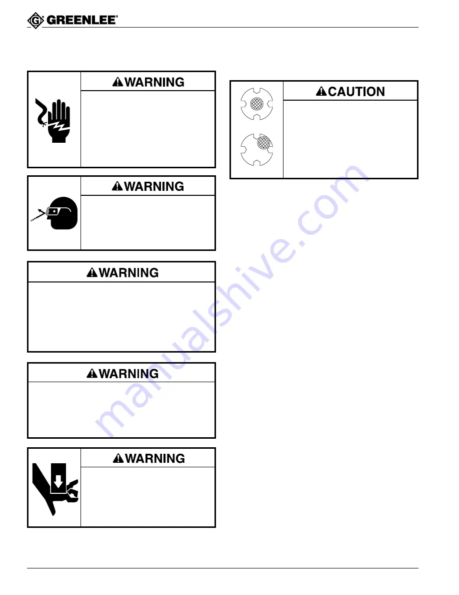 Greenlee GATOR EK06AT Instruction Manual Download Page 8