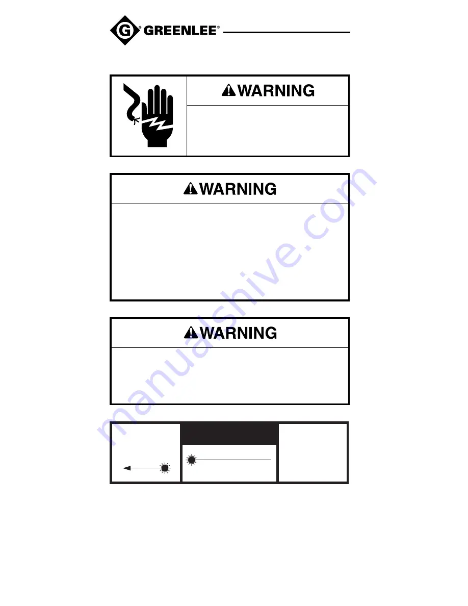 Greenlee THH-100 Instruction Manual Download Page 4