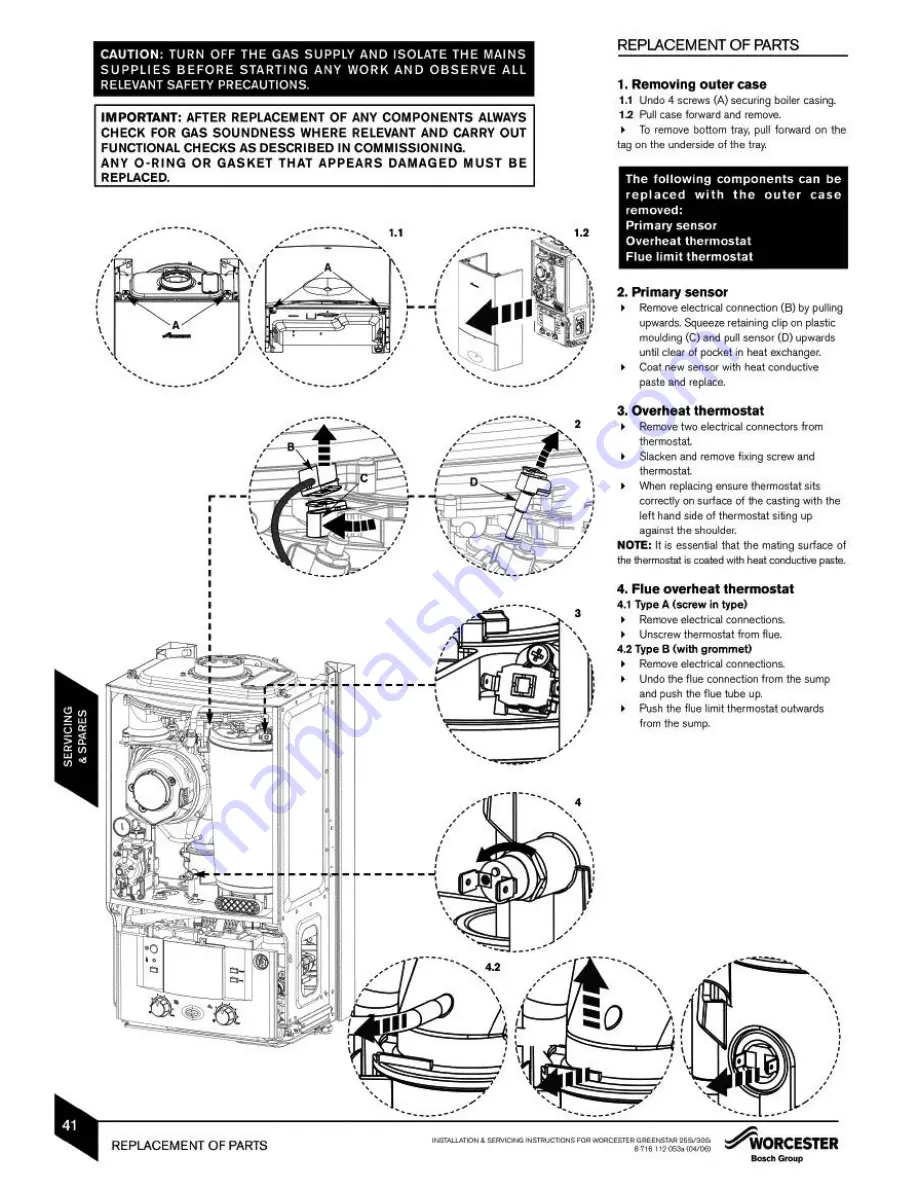 GREENSTAR 25Si Instruction Manual Download Page 42