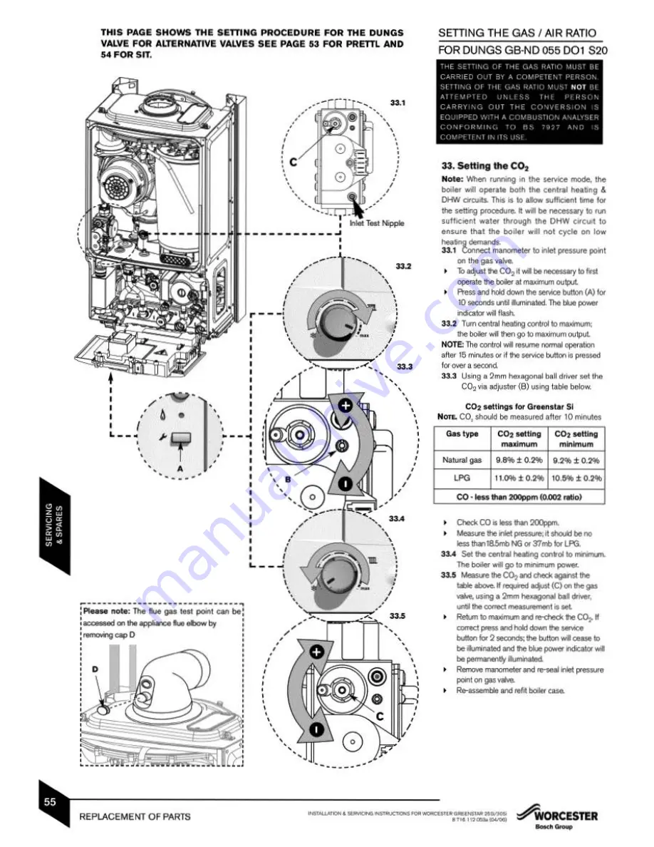 GREENSTAR 25Si Instruction Manual Download Page 56