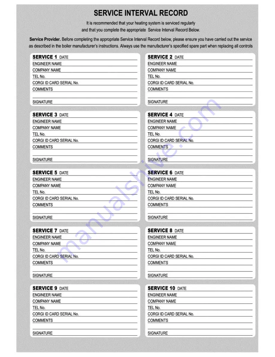 GREENSTAR 25Si Instruction Manual Download Page 64