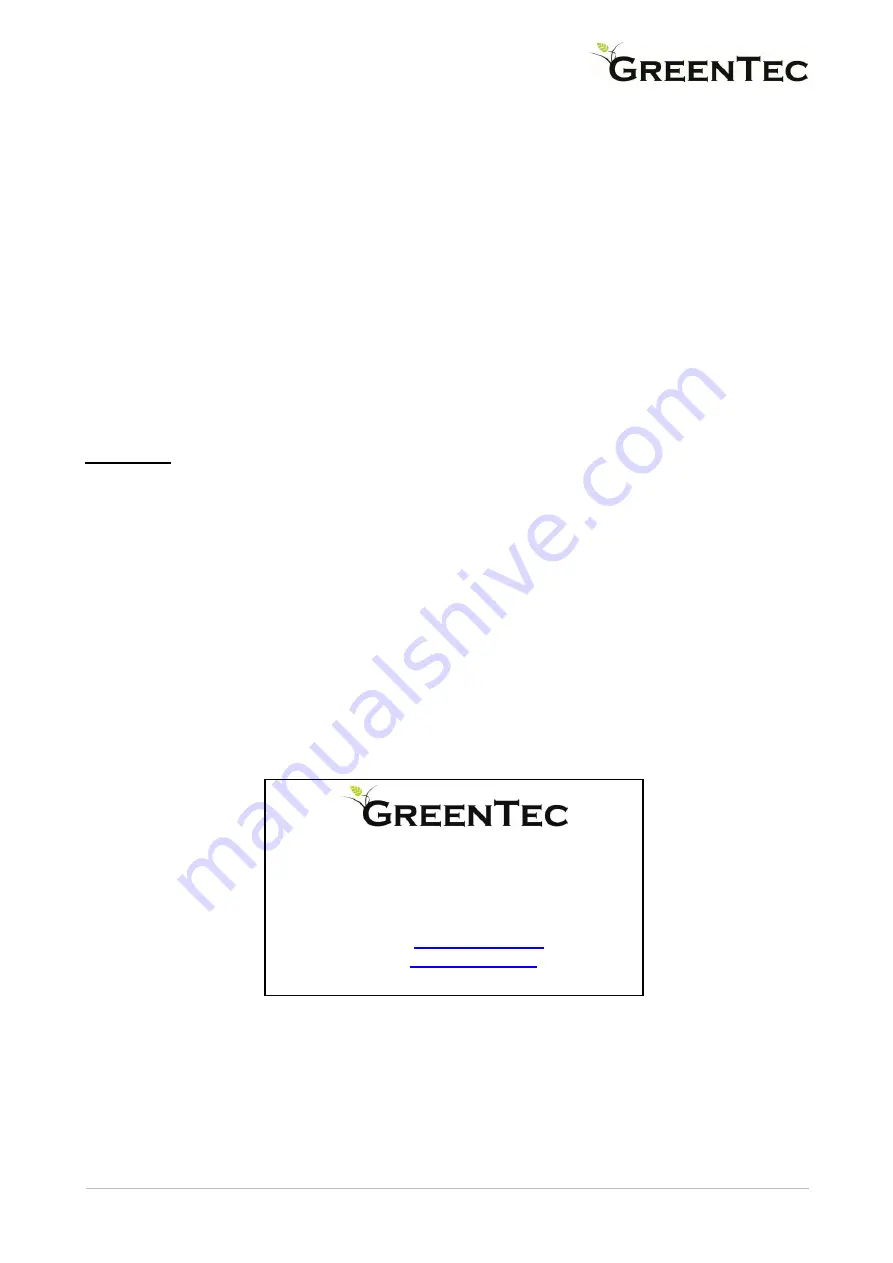 GreenTec HL 150 Handbook Download Page 3