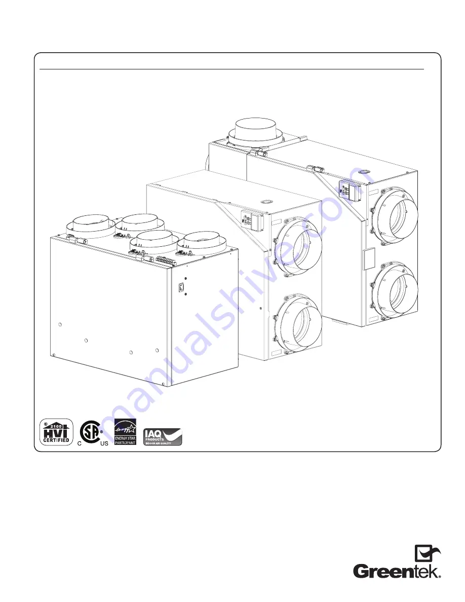 Greentek C3.14 HRV Homeowner'S Manual Download Page 1