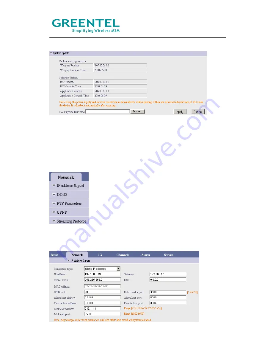 Greentel HSUPA User Manual Download Page 19