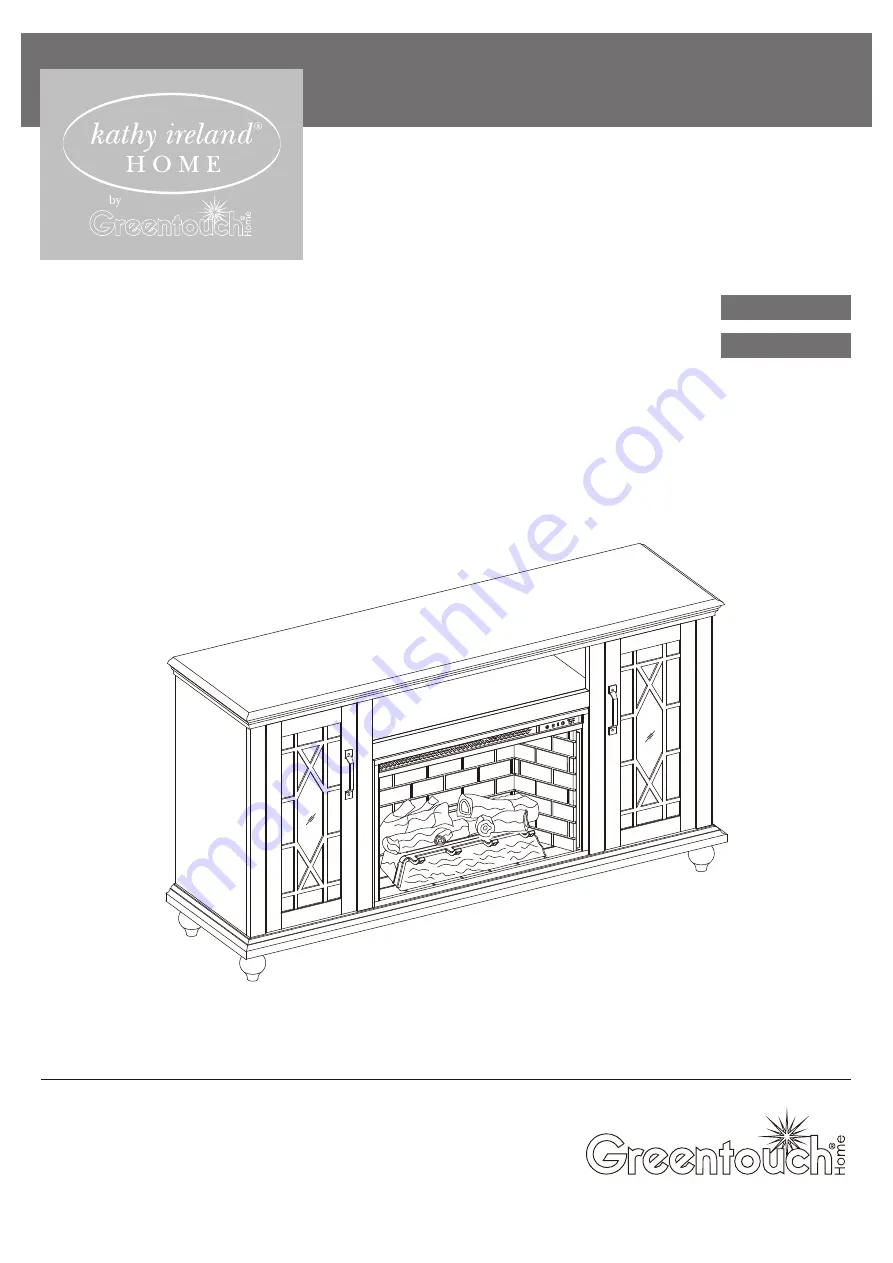 Greentouch Kathy Ireland Home 1495FSO-28-247 Assembly / Care & Use Instructions Download Page 1