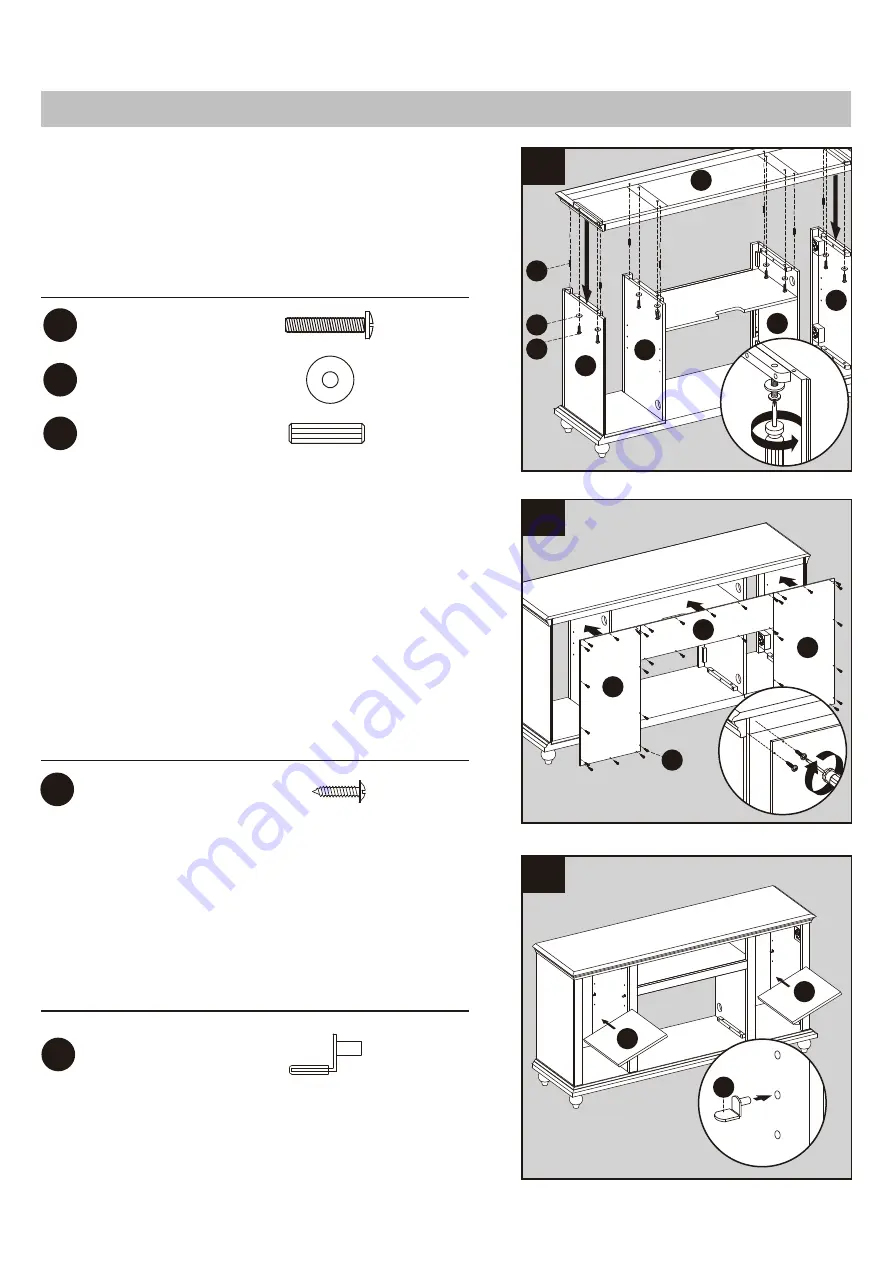 Greentouch Kathy Ireland Home 1495FSO-28-247 Assembly / Care & Use Instructions Download Page 6