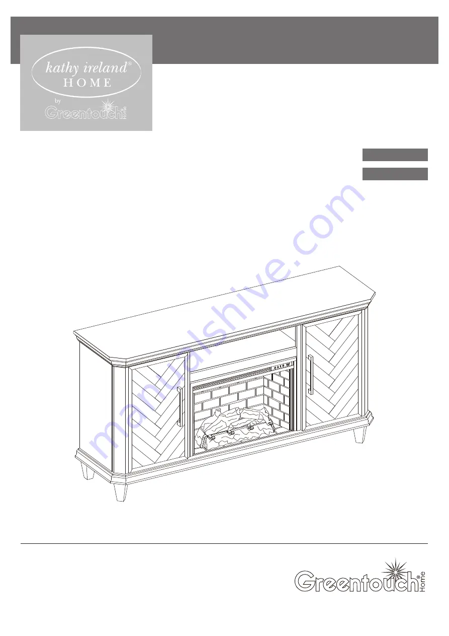 Greentouch kathy ireland HOME 1498FSO-26-267 Assembly / Care & Use Instructions Download Page 1