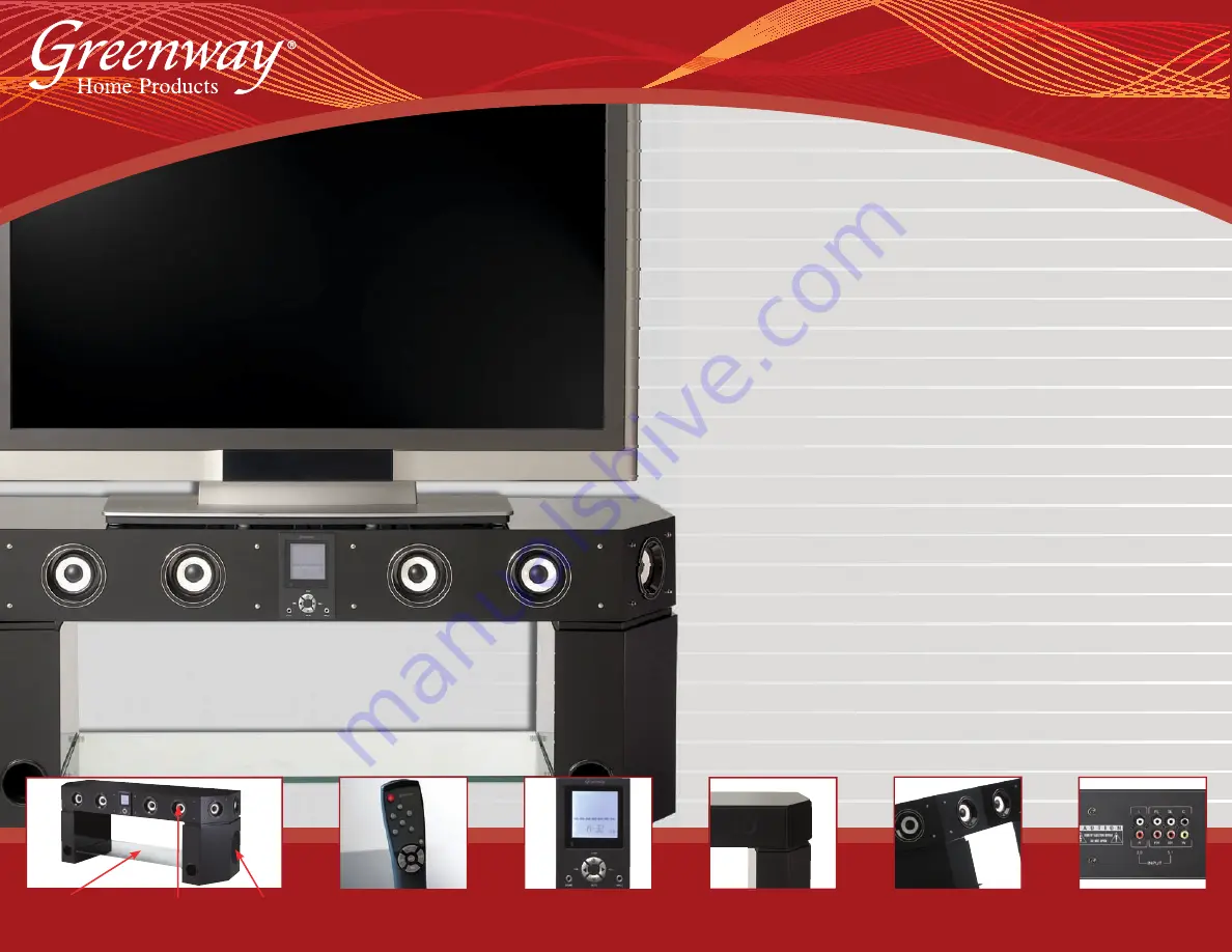 Greenway Home Products Entertainment & Gaming Center GHP50BL Скачать руководство пользователя страница 1