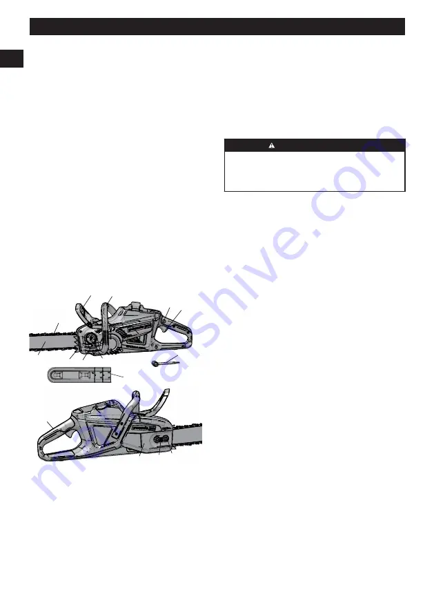 GreenWorks Pro CS80L03 Operator'S Manual Download Page 18