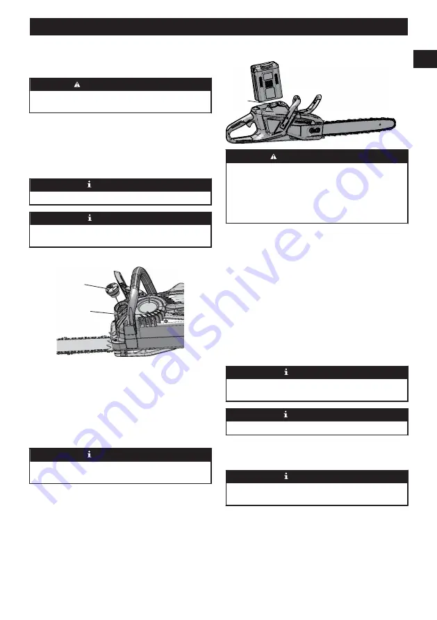 GreenWorks Pro CS80L03 Operator'S Manual Download Page 23