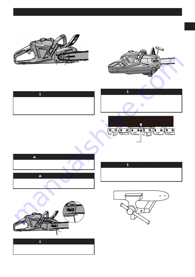 GreenWorks Pro CS80L03 Operator'S Manual Download Page 27