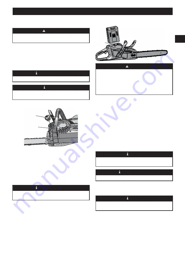 GreenWorks Pro CS80L03 Operator'S Manual Download Page 39