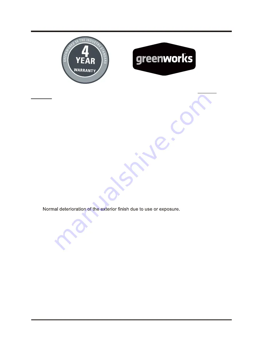 GreenWorks 21132 Owner'S Manual Download Page 20