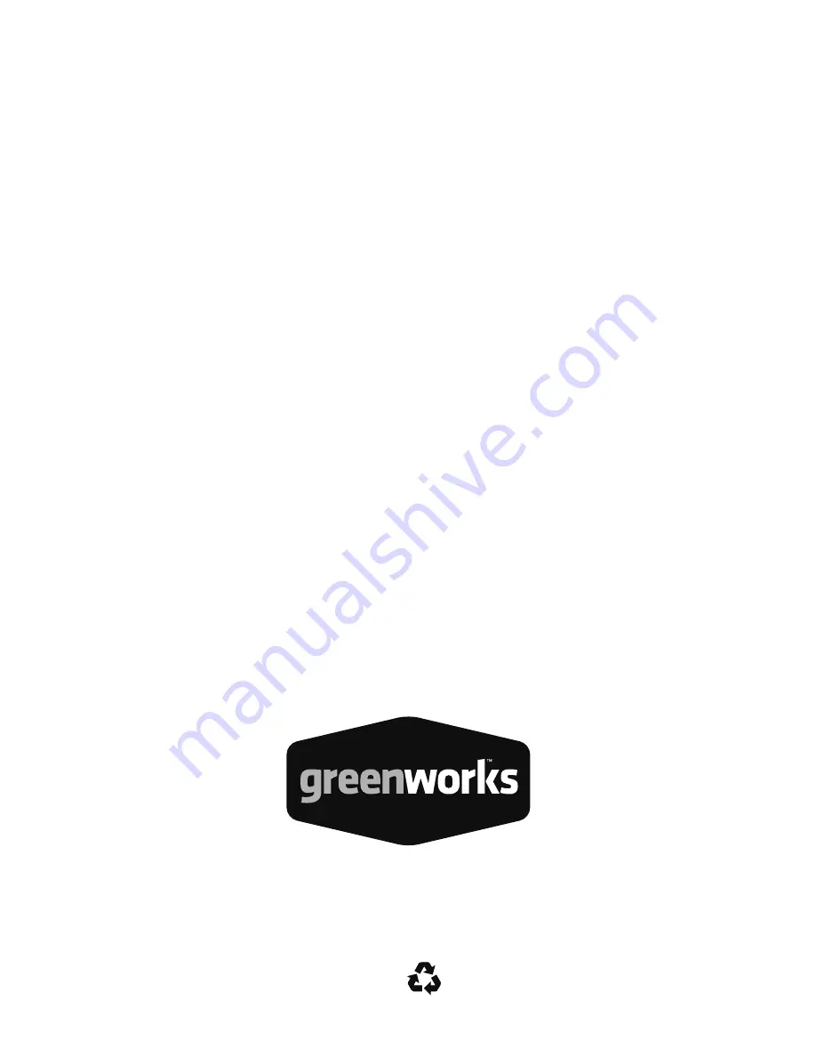 GreenWorks 21132 Owner'S Manual Download Page 23