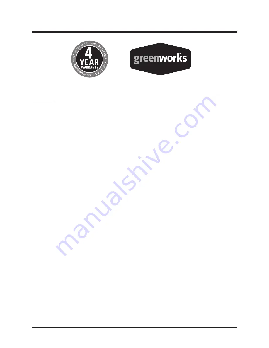 GreenWorks 22032 Owner'S Manual Download Page 18