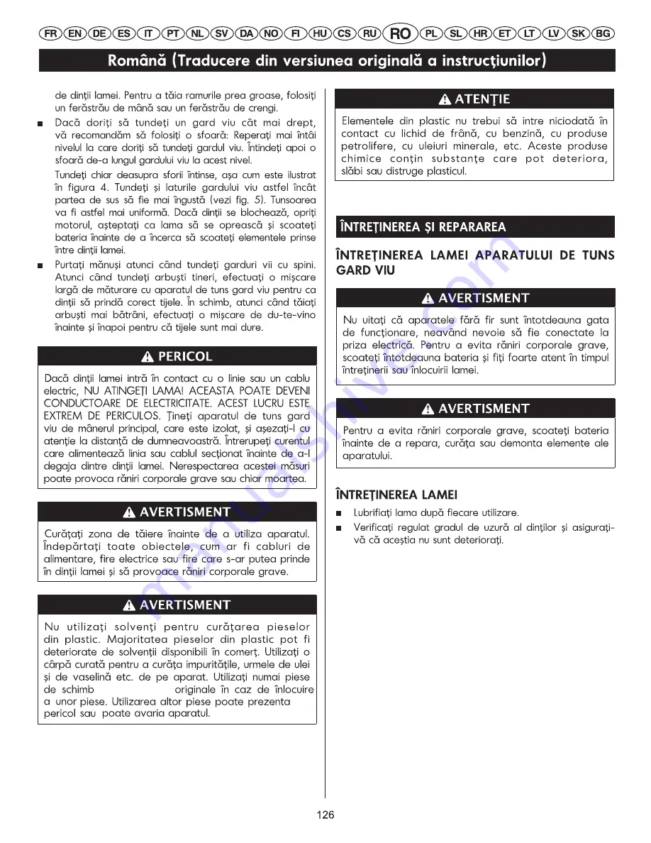 GreenWorks 22137 User Manual Download Page 129