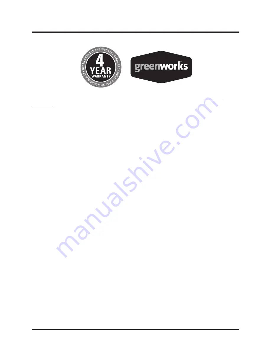 GreenWorks 24012 Owner'S Manual Download Page 18