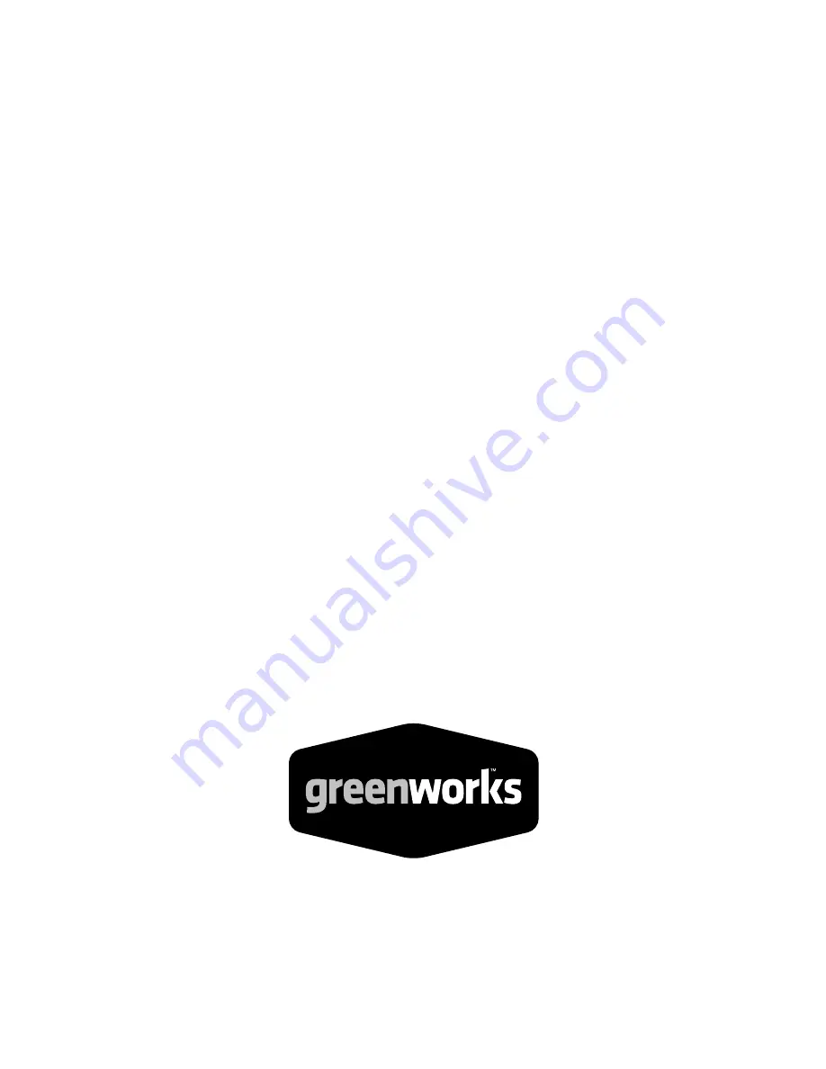 GreenWorks 2600400 Owner'S Manual Download Page 25