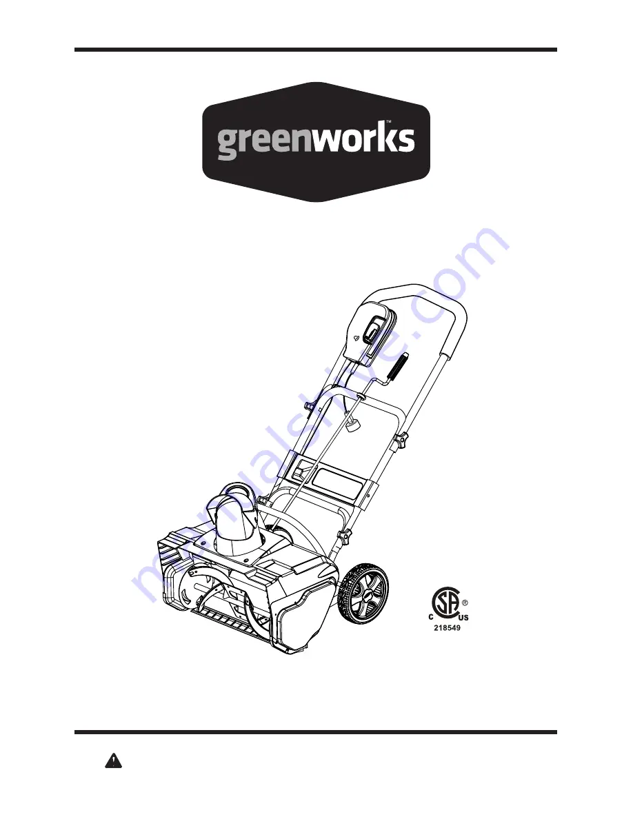 GreenWorks 26032 Скачать руководство пользователя страница 1